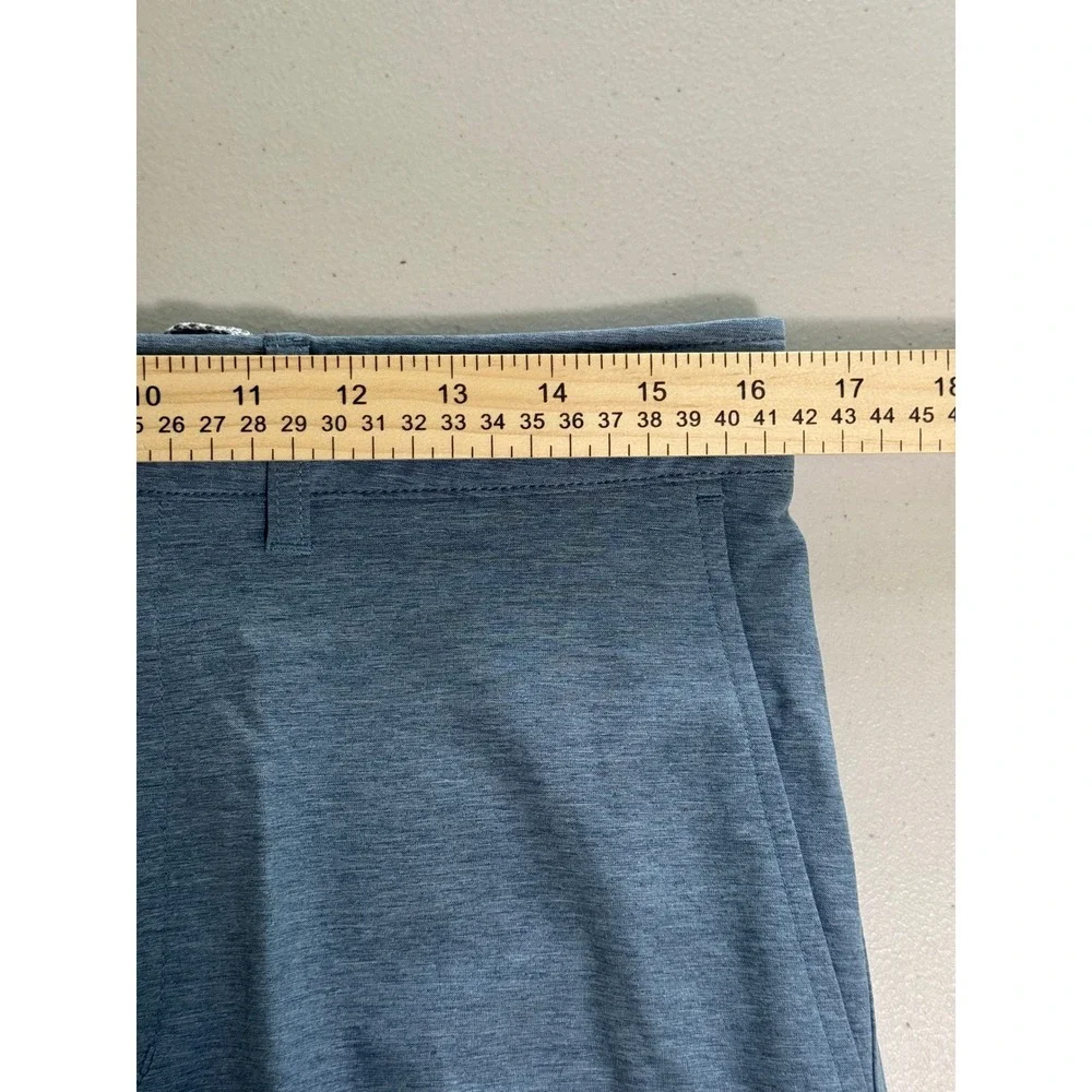Goodfellow & Co Mens 32 Hybrid Swim Shorts Blue‎ 7 Inch Inseam 4-Way Stretch NEW